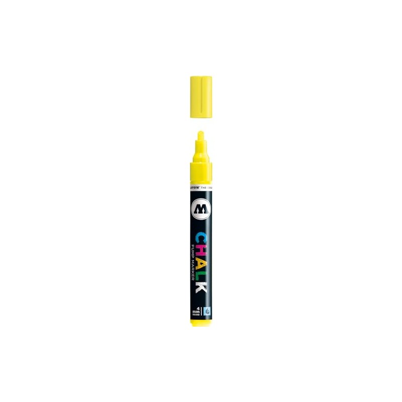 MOLOTOW Chalk Marker, 4mm Nib, Neon Yellow, 1 Each (228.006)
