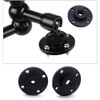 Zhouocea 1-Pack Microphone Wall Mount Black Flange Mount Microphone Holder