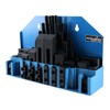 Accusize Industrial Tools 58 Pc Steel Clamping Kit with Wall