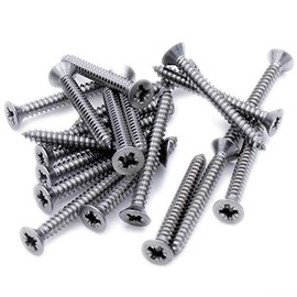 No.2 x 0.625 (2.2mm x 16mm) Pozi Countersunk Self-Tapping Screw - Stainless Steel (A2) (Pack of 20)