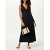 The Drop Women's Blanca Linen Button Front V-Neck Maxi Dress,