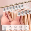 HWAJAN 14Inch Clothes Pants Hangers with Wide Clips 20 Pack,Non-Slip