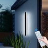 Daoseolo Outdoor Wall Light Fixture, 31.4inch Black Modern Linear Exterior