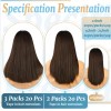 Ve Sunny Extensiones De Cabello Natural 18in 50gr Rubio Ombre