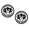 2 Pack - Protected by Trunk Monkey - No Tresspassing