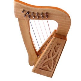 6 String Muzikkon Harps with strings and tuning key - Musical Instrument Strings Harps