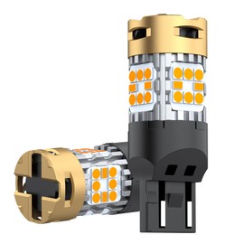 Marsauto 7443 LED Bulb Switchback 7440 7444 Amber Yellow CANBUS Anti Hyper Flash LED Front Turn Signal Light Bulb Only for Standard Socket (Pack of 2)
