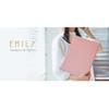 King Jim Emily Hard Holder EY759 Blue Gray 3 Pockets