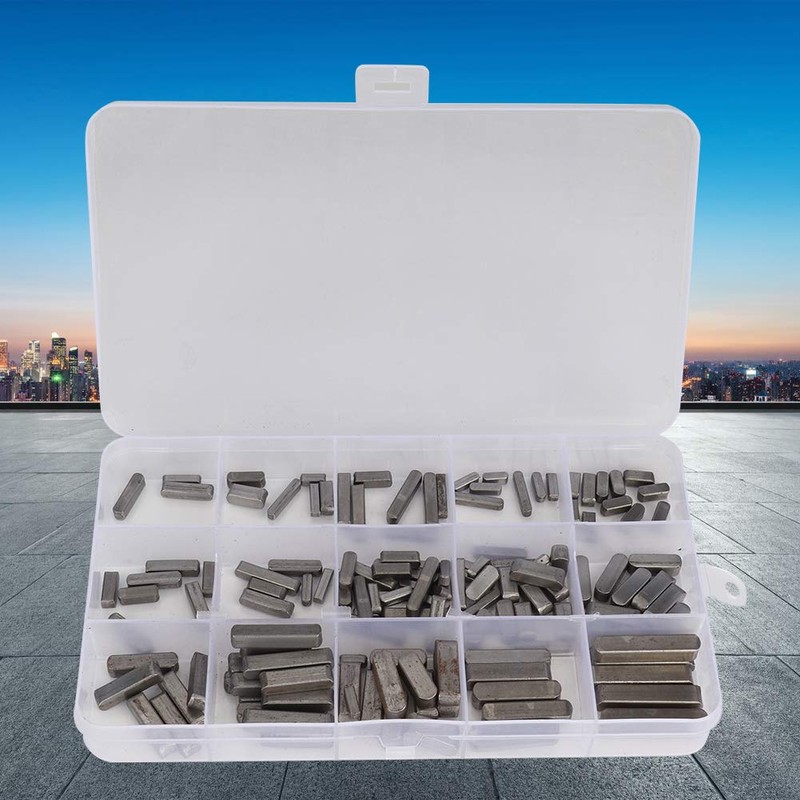 Parallel Drive Shaft Key, 140 Pcs Round Ended Feather Key