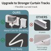 Flexible Bendable Ceiling Curtain Track, Mount for Curtain Rail with