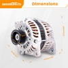 ADEERLUO Alternator For/Nissan Altima 2007-2010 Maxima 2009-2010 Murano 2009-2014 Quest