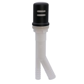 Westbrass A200-1-62 1-3/4" x 2-3/4" Solid Brass Air Gap Cap Kit, Skirted, Matte Black