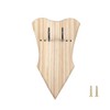 DONGKER Wall Mount Sword Plaque,Adjustable Wooden Sword Stand w/ Hooks&