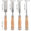 Shengsenfu 4 Pcs Wood Chisel Set, Carbon Steel, Bevel Edge,