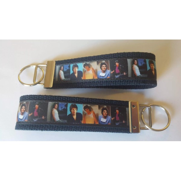 Rick Springfield inspired 6" Keychain Key Fob Wrist Strap Ring