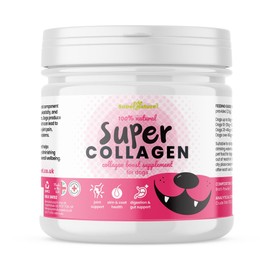 Supernature Super Collagen Boost Supplement for Dogs 250g | Natural Skin & Coat Support, Joint, Hip & Mobility Aid, Digestion & Gut Health, Veterinary Approved, Manufactured in the UK