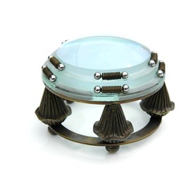 The New Antique Store - Five Legs Freehand Magnifying Glass with High Magnification View Antiqued Brass