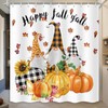 MERCHR Fall Shower Curtain for Bathroom, Autumn Sunflower Pumpkin Gnome