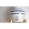 New Wave Enviro Porcelain Water Dispenser, Classic Blue Stripe