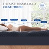 Dual Layer 3 Inch Memory Foam Mattress Topper King Size,