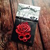 BPA Skull Rose Sew-On Patches, Iron-On Patches, Iron-On Patches