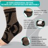 INDEEMAX Ankle Brace for Women & Men, Compression Medium, Copper