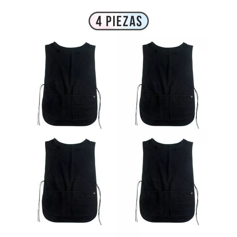 Dilitools Mandil Para Maestra Escolar Talla G Paquete 4 Piezas