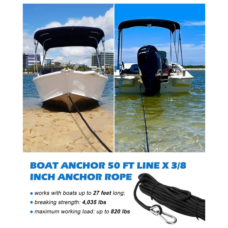 Venussar 32'' Sand Spike Boat Anchor Pole, with Stainless Steel