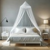 Zufio Large Mosquito Net for Bed, Queen Sized Bed Canopy