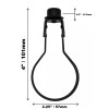Lamp Shade Light Bulb Adapter Clip on with Finial Top,