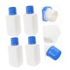 Ciieeo 5pcs Plastic Reagent Square Bottles Leak Liquid Storage Container