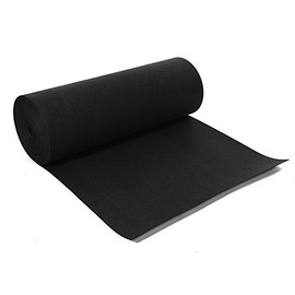 Felt Fabric 30 cm x 250 cm x 3 mm, Craft Felt, Decoration Felt, Soft Felt, for Felt Mat, Coasters, Decorative Felt Bag Felt for Sewing and DIY Crafts (Black)