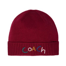 Coach Women's Embroidered with Beanie Box Set, Berry