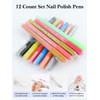 EBANKU 12 Colors Nail Art Pens Set Nail Polish Pens