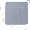 2 Pieces 6 x 6 Inch Silicone Tub Stopper Floor