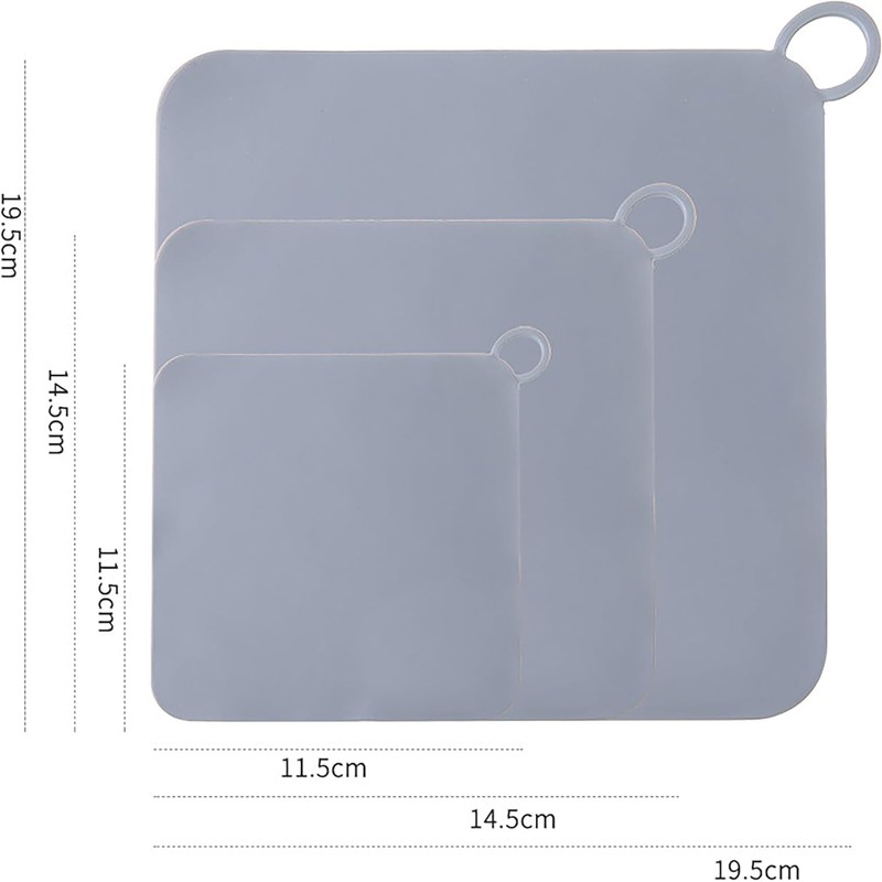 2 Pieces 6 x 6 Inch Silicone Tub Stopper Floor