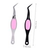 Angoily 4pcs Stainless Steel Craft Tweezers Comfortable Grip for Precision