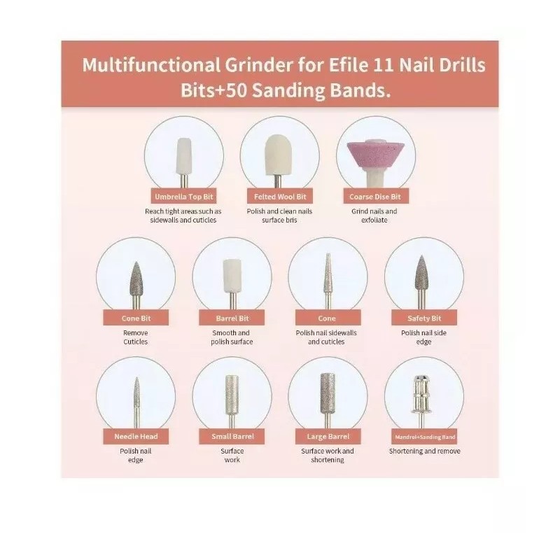 RedFlow Electric Nail Drill, Acrylic Nail Drill Kit, for Nail