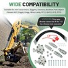 VORGENS Mini Excavator Three-Way Diverter Valves & Hose Kits, Hydraulic