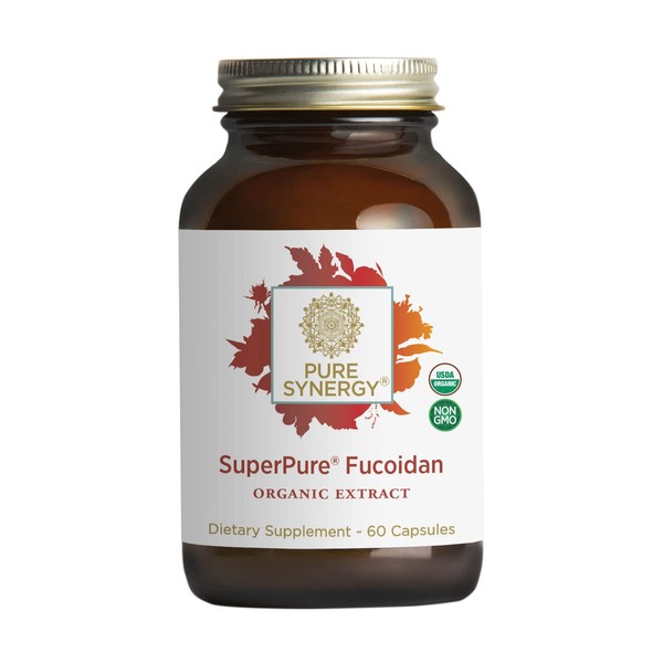 PURE SYNERGY SuperPure Fucoidan Extract | 60 Capsules | Certified Organic | Non-GMO | Vegan | Seaweed Extract | Supports a Healthy Immune System