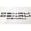 GMC 3pc Matte Black Door Rear DENALI Emblems Letters 2021-2023