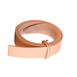 PACKOVE Unfinished Cowhide Leather Belt for Diy Waistband Solid Color Casual Accessory for Men Women