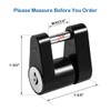 CZC AUTO Black Trailer Hitch Coupler Lock, Dia 1/4 Inch,