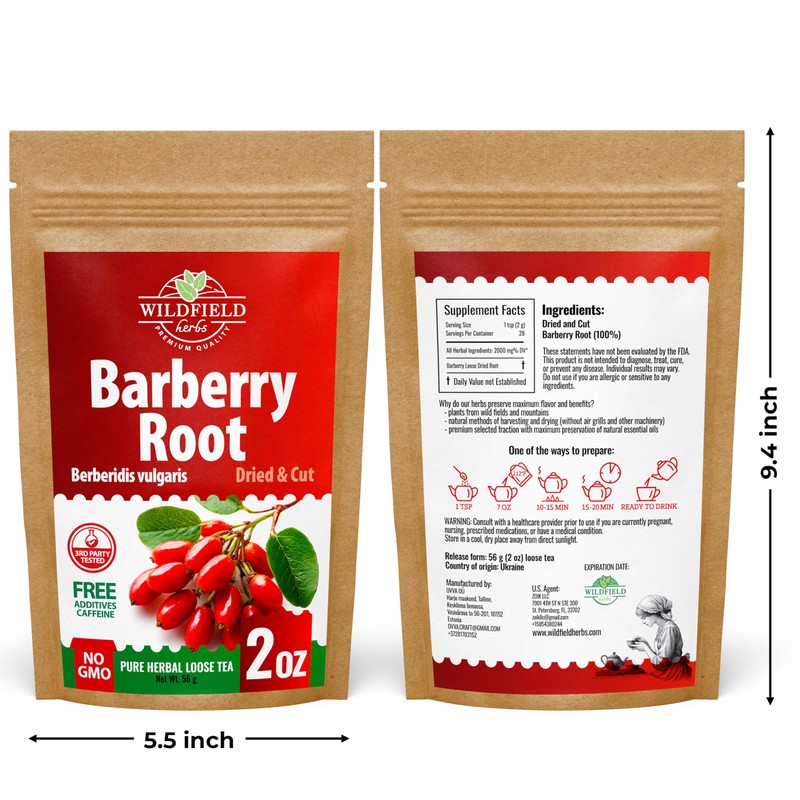 2 oz. Barberry Root Herbal Tea (Berberis vulgaris) – 56g