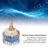 Two Channels Volume Potentiometer 2×24 Gear 20K High Accuracy Volume