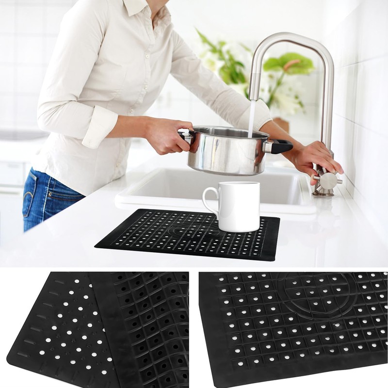 Fyihoxi Dish Drying Mat, 31.5 x 25 cm, Sink Mat,