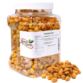 Anna and Sarah Crunchy Corn- Roasted and Salted Corn Nuts-Natural Cravings - Original Toasted Corn Kernels Crunchy Snack in Reuseable Jar, 14 oz