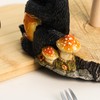 WAIT FLY Black Bear and Mushrooms Paper Towel Holder Stand