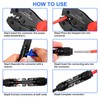 20 Pairs Solar Panel Connectors Kit with Crimper Tool -