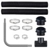 Diesel Heater Exhaust Fan Set 3\" Extendable Air Duct Hose